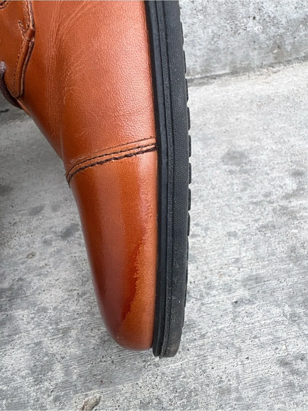 Florsheim Kids Boys Cap Toe Oxford Dress Shoes  Leather Size 5.5